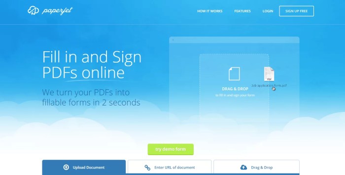 Paperjet, trasforma i pdf in form compilabili Paperless office tools